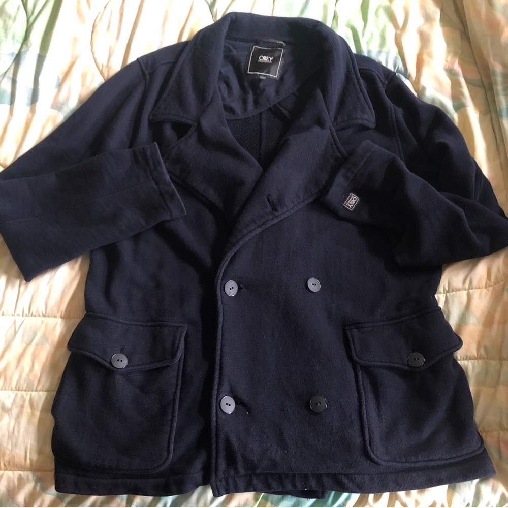 Obey Propaganda Pea Coat 100%cotton size XXL